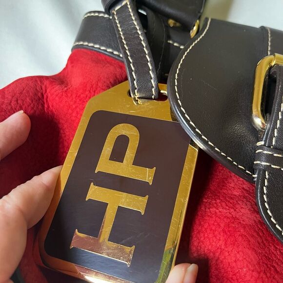 Dooney & Bourke Hayden Panettiere Red Suede Tote Bag Limited Edition Handbag - Picture 6 of 14